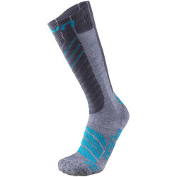 UYN Skisocken Comfort Fit Damen grey/turquoise 35-36