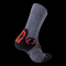 UYN Trekkingsocken Outdoor Explorer Mid Herren grey melange/red 35-38