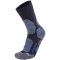 UYN Trekkingsocken Winter aus Merinowolle Herren anthrazit melange/petrol blue 39-41