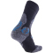 UYN Trekkingsocken Winter aus Merinowolle Herren anthrazit melange/petrol blue 39-41