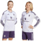 adidas Manchester United langarm Auswärtstrikot 2025/26 Kinder JP3031 - white 152
