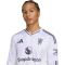 adidas Manchester United langarm Auswärtstrikot 2025/26 Herren JP3025 - white S