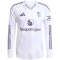adidas Manchester United Authentic langarm Auswärtstrikot 2025/26 Herren JP3023 - white S