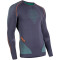 UYN Evolutyon langarm Funktionsshirt Herren charcoal/green/orange shiny L/XL