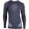 UYN Evolutyon langarm Funktionsshirt Herren charcoal/white/red S/M