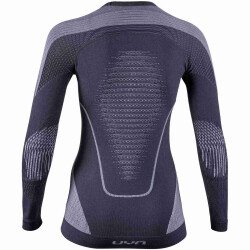 UYN Evolutyon langarm Funktionshirt Damen charcoal/white/light grey S/M