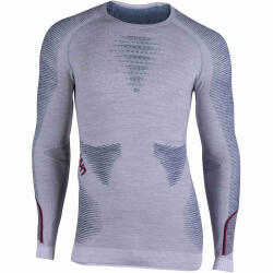 UYN Ambityon langarm Funktionsshirt melange Herren white...