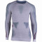 UYN Ambityon langarm Funktionsshirt melange Herren white melange/avio/bordeaux L/XL