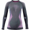 UYN Evolutyon langarm Funktionsshirt melange Damen anthrazit melange/raspberry/purple S/M