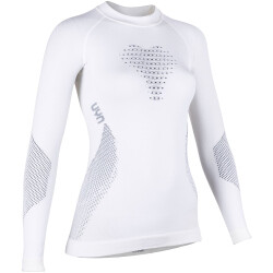UYN Fusyon Winter langarm Funktionsshirt Damen snow white/anthrazit/grey L/XL