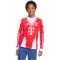 adidas FC Bayern München langarm Heimtrikot 2025/26 Kinder JP3687 - red 128
