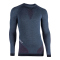 UYN Fusyon langarm Funktionsshirt Merinowolle Herren orion blue/bordeaux/pearl grey L/XL