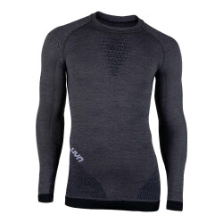 UYN Fusyon langarm Funktionsshirt Merinowolle Herren grey...