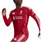 adidas FC Liverpool Authentic langarm Heimtrikot 2025/26 Herren JV6445 - Strawberry Red S