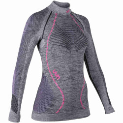 UYN Ambityon langarm Funktionshirt Damen black melange/purple/raspberry XS