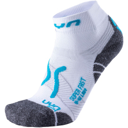 UYN Run Super Fast Laufsocken Damen white/turquoise 37-38