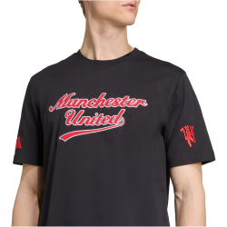 adidas Manchester United US T-Shirt 2025/26 Herren JW5255 - black S