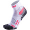 UYN Run Trail Challenge Laufsocken mit Cool-Air-Flow Technologie aus Natex Damen white/coral 35-36