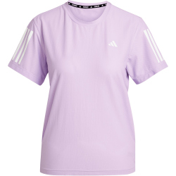adidas Own The Run Laufshirt Damen JW9678 - powder plum XXS