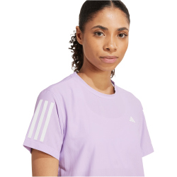 adidas Own The Run Laufshirt Damen JW9678 - powder plum XXS