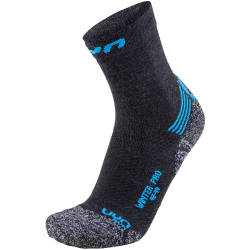 UYN Winter Pro Laufsocken mit Cool-Air-Flow Technologie aus Natex Herren anthrazit/azur 42-44