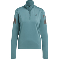 adidas Own The Run 1/2-Zip Lauf-Sweatshirt Damen JX2255 - preloved teal M