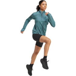 adidas Own The Run 1/2-Zip Lauf-Sweatshirt Damen JX2255 - preloved teal M
