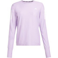 adidas Own The Run langarm Laufshirt Damen JW9670 - powder plum XS