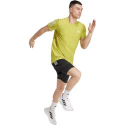 adidas Own The Run Laufshirt Herren JX2214 - preloved lime M