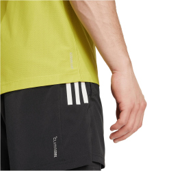 adidas Own The Run Laufshirt Herren JX2214 - preloved lime M