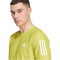 adidas Own The Run Laufshirt Herren JX2214 - preloved lime XL