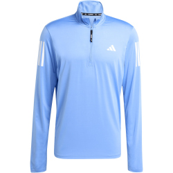adidas Own The Run 1/2-Zip Lauf-Sweatshirt Herren JW9685 - blue fusion S