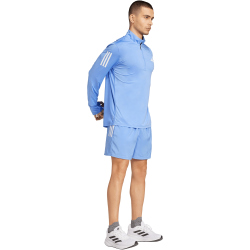 adidas Own The Run 1/2-Zip Lauf-Sweatshirt Herren JW9685 - blue fusion S
