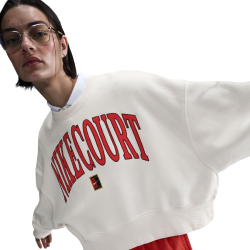 NIKE Court Heritage Phoenix Fleece Oversize Crewneck Tennis Sweatshirt Damen