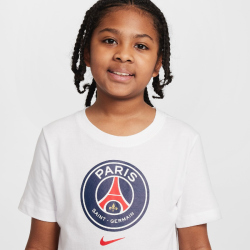 NIKE Paris Saint-Germain Crest T-Shirt Kinder 100 - white L (147-158 cm)