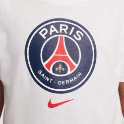 NIKE Paris Saint-Germain Crest T-Shirt Kinder 100 - white L (147-158 cm)