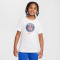 NIKE Paris Saint-Germain Crest T-Shirt Kinder 100 - white L (147-158 cm)