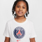 NIKE Paris Saint-Germain Crest T-Shirt Kinder 100 - white L (147-158 cm)