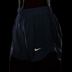 NIKE Tempo Dri-FIT Mid-Waist 3" Laufshorts Damen 423 - blue tint/reflective silv XXS