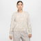 NIKE Sportswear Chill Terry French Terry Printed Crew-Neck Sweatshirt Damen 104 - lt orewood brn/sail S