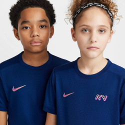 NIKE Kylian Mbappé Academy25 Dri-FIT Trainingsshirt Kinder 492 - blue void/blue void/metallic gold S (128-137 cm)