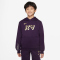 NIKE Kylian Mbappé Club Fleece Fußball Hoodie Kinder 585 - grand purple/pale ivory/metallic gold S (128-137 cm)