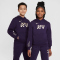 NIKE Kylian Mbappé Club Fleece Fußball Hoodie Kinder 585 - grand purple/pale ivory/metallic gold S (128-137 cm)