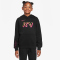 NIKE Kylian Mbappé Club Fleece Fußball Hoodie Kinder 010 - black/hyper pink/metallic gold S (128-137 cm)