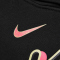 NIKE Kylian Mbappé Club Fleece Fußball Hoodie Kinder 010 - black/hyper pink/metallic gold S (128-137 cm)