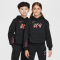 NIKE Kylian Mbappé Club Fleece Fußball Hoodie Kinder 010 - black/hyper pink/metallic gold S (128-137 cm)