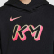 NIKE Kylian Mbappé Club Fleece Fußball Hoodie Kinder 010 - black/hyper pink/metallic gold S (128-137 cm)