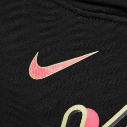NIKE Kylian Mbappé Club Fleece Fußball Hoodie Kinder 010 - black/hyper pink/metallic gold M (137-147 cm)