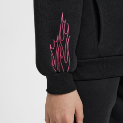 NIKE Kylian Mbappé Club Fleece Fußball Hoodie Kinder 010 - black/hyper pink/metallic gold M (137-147 cm)