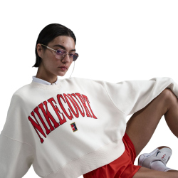 NIKE Court Heritage Phoenix Fleece Oversize Crewneck...